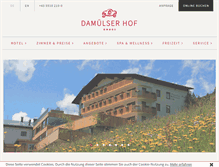 Tablet Screenshot of damuelserhof.at